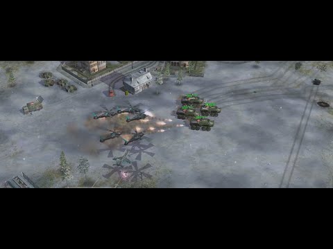 Видео: С&C: Generals ZH mod Contra 007 Шин Фай  Китай (Пехота) против  Малкольма  Грэйнджер (ВВС) США