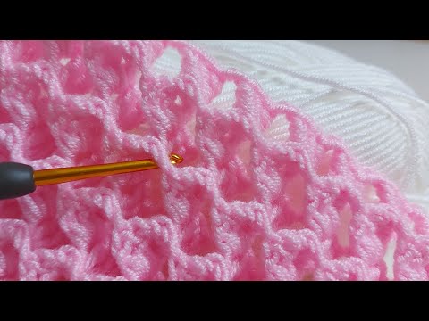 Видео: Выкройка детского одеяла Super Easy Crochet для начинающих / Вязание крючком Одеяло Вязание СУБТИТРЫ