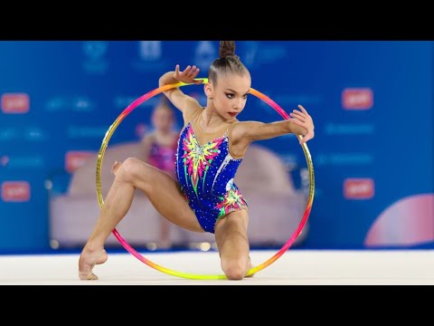 Видео: Вероника Малинина обруч Гран-при кубок чемпионок Алины Кабаевой