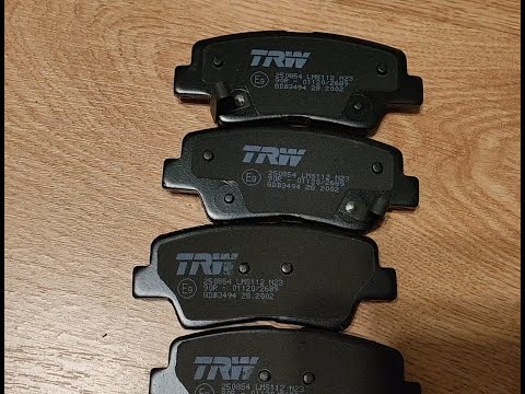 Видео: Тормозные колодки TRW! Оригинал или подделка? Часть 4. TRW GDB3494 задние колодки