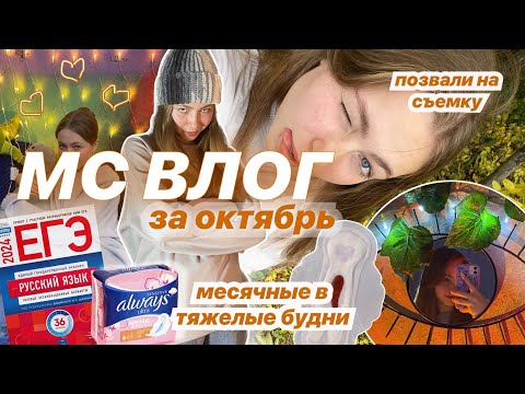 Видео: 🩸МС влог🩸/ каникулы / подготовка к ЕГЭ / распаковка / в эти дни