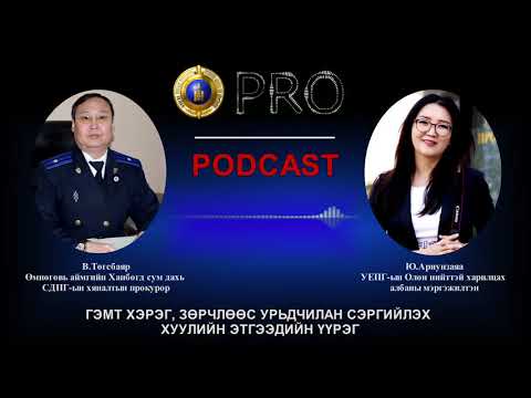 Видео: Про подкаст №41 ГЭМТ ХЭРЭГ, ЗӨРЧЛӨӨС УРЬДЧИЛАН СЭРГИЙЛЭХ ХУУЛИЙН ЭТГЭЭДИЙН ҮҮРЭГ
