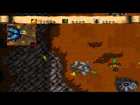 Видео: Warcraft 2: Dark Saga(PS One) RUS "Под покровом ночи" за орков миссия 12 Финал