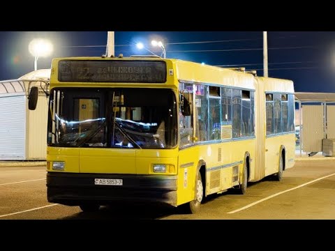 Видео: Аўтобус Мінска МАЗ-105.065, рэг. №АВ 5853-7, маршрут №3с (10.12.2023)