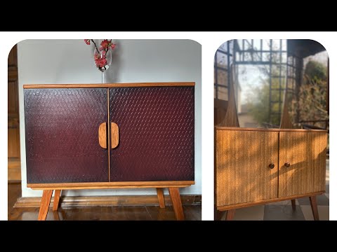 Видео: Переделка ламинатного  трюмо Черная патина на красном#перекраскамебели chalkpaint #diyfurniture#diy