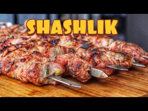 Видео: GRILLED RUSSIAN SHASHLIK - шашлык - english BBQ-Video - 0815BBQ