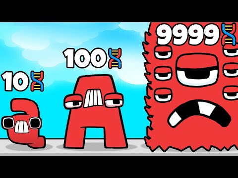 Видео: МАКСИМАЛЬНАЯ ЭВОЛЮЦИЯ БУКВЫ АЛФАВИТ ЛОР! | Alphabet Run Letter Go