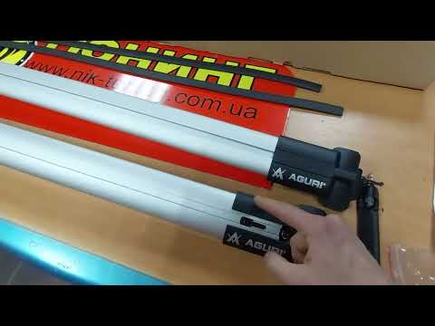 Видео: Поперечины на рейлинги агури  багажник на крышу Aguri