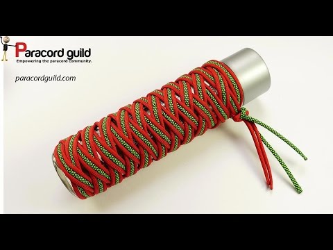 Видео: Обмотка бутылки паракордом «Голова турка»