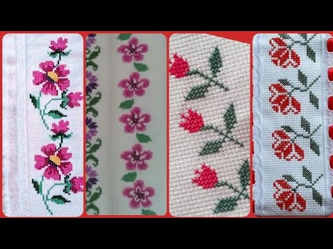 Видео: Стильный и уникальный потрясающий новый дизайн бордюра для вышивки крестом