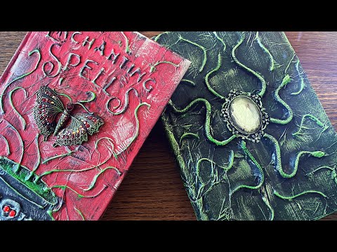 Видео: Как сделать книгу заклинаний — декор на Хэллоуин в стиле ведьмы — простая самодельная реквизитная...