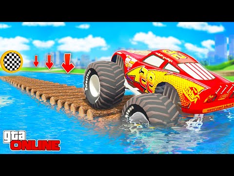 Видео: КАК ДАЛЕКО СМОЖЕТ МОЛНИЯ МАКВИН БИГФУТ ПРОЕХАТЬ ПО МОСТУ ИЗ БРЁВЕН? ЭКСПЕРИМЕНТЫ ГТА 5