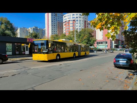 Видео: Киевский троллейбус Богдан Т901.10 бортовой номер 3318 маршрут номер 35 запись полного маршрута.