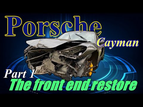 Видео: Porsche Cayman Part 1. The front end restore. Ремонт переда.
