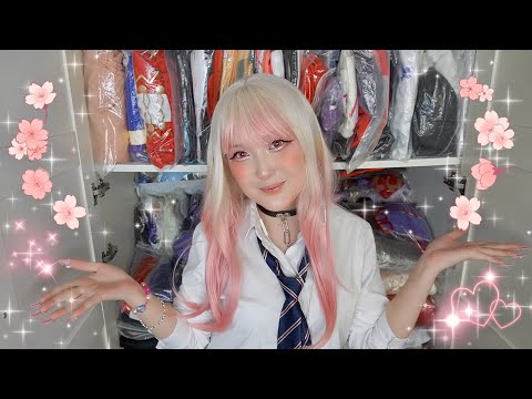 Видео: АСМР Твоя подружка косплеер 🎀 Примерка костюма и укладка парика 💕 (SUB)