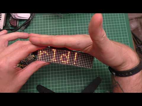 Видео: Бегущая строка на NodeMCU
