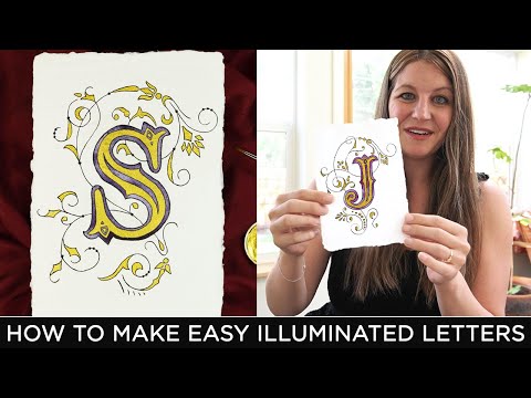 Видео: Как сделать простые световые буквы (включая бесплатную версию для печати)