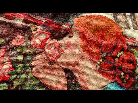 Видео: Обзор готовой работы от Dimensions "Soul of the Rose" 35210 Душа розы