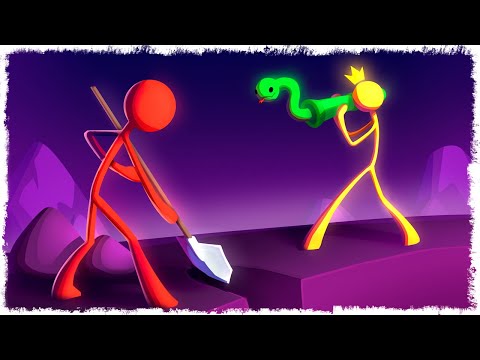 Видео: КАК ЖЕ ОН ОШИБАЛСЯ КОПАЯ ЯМУ... УГАР В STICK FIGHT!!!
