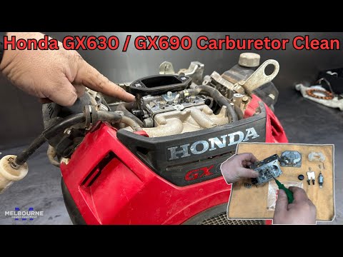 Видео: Чистка и обслуживание карбюратора Honda GX630 и GX690 V-Twin