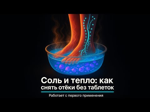 Видео: Ушли отёки и боли с первой процедуры! Солёная ванночка для ног — простой способ, который работает