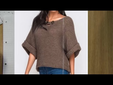Видео: СТИЛЬНЫЙ ЛЕТНИЙ ПУЛОВЕР СПИЦАМИ.ЭКСПРЕСС МК. вязаный гардероб .вязаная одежда. kniting