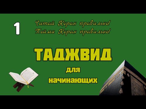 Видео: Таджвид для начинающих. Урок 1.
