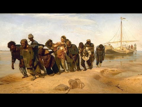 Видео: Семён Фролов - Эй ухнем ( audio ) + Оживленная нейросетью картина Бурлаки на Волге (Илья Репин)