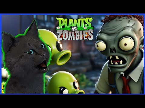 Видео: Супер Кот и Растения против зомби #23 ЗОМБИ ПРИШЛИ НОЧЬЮ 🐱 Plants vs Zombies