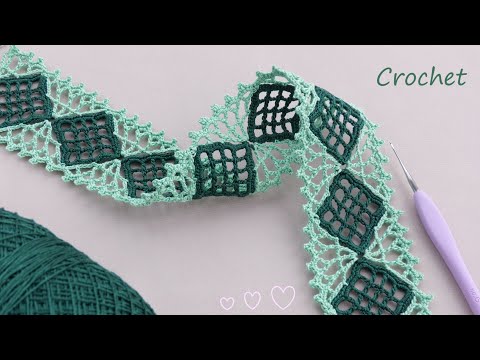 Видео: Очень КРАСИВОЕ ленточное КРУЖЕВО вязание крючком МК 💎 Beautiful and very easy to crochet LACE