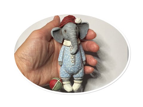 Видео: МК ватная игрушка "Слоник" (Часть 2)  DIY cotton wool toy " Baby elephant"