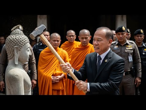 Видео: Китайский миллиардер разрушил статую Будды, чтобы бросить вызов небесам через 7 дней карма настигла