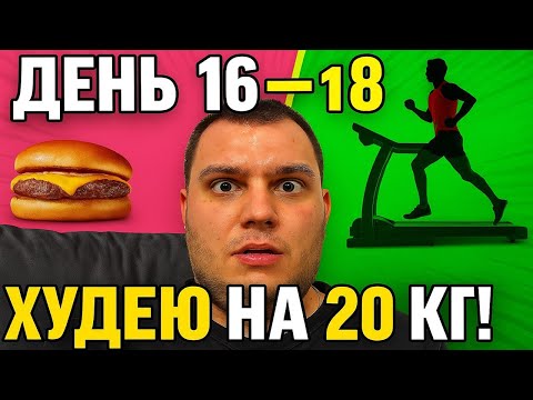 Видео: Похудение в домашних условиях. Не сдаюсь и иду к цели - похудеть на 20 кг за 150 дней. День 16-18