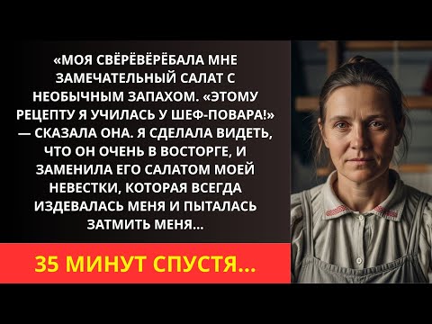 Видео: Свекровь принесла "изысканный" салат с запахом — я подменила его, и началось нечто шокирующее!