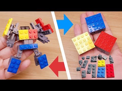 Видео: Механический трансформер из кубиков и кубиков Micro LEGO - ToyBox