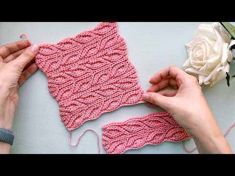 Видео: 💥🌱 Крючком или спицами? Как связать этот Волшебный узор?