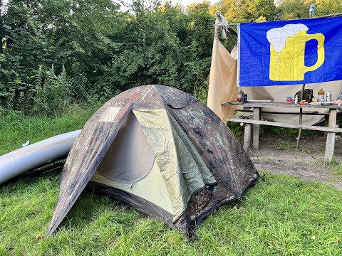 Видео: Одиночный сплав по реке | Рыбалка с ночевкой ч.2