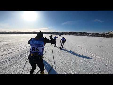 Видео: Мурманский марафон 2021 с GoPro в группе лидеров