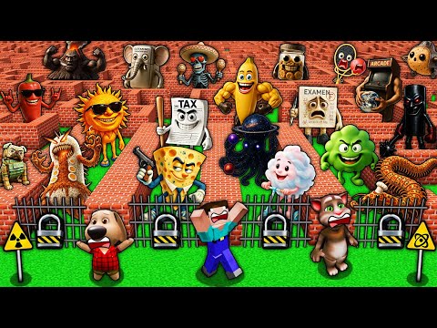 Видео: ВЫЖИВАНИЕ В ЛАБИРИНТЕ ПРОТИВ 1000 БРЕЙНРОТОВ TUNG TUNG SAHUR и АНИМАЦИЯ В МАЙНКРАФТ