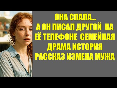 Видео: ОНА СПАЛА… А ОН ПИСАЛ ДРУГОЙ  НА ЕЁ ТЕЛЕФОНЕ  СЕМЕЙНАЯ ДРАМА ИСТОРИЯ РАССКАЗ ИЗМЕНА МУЖА
