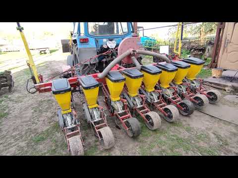 Видео: Перелаштування сівалки СУ-8 на сою, міжряддя 43 см