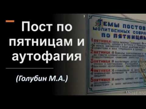Видео: "Пост по пятницам и аутофагия". М. А. Голубин. МСЦ ЕХБ.