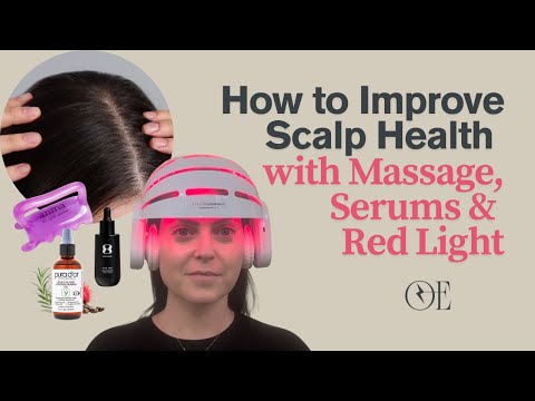 Видео: Как улучшить здоровье кожи головы с помощью массажа, сывороток и красного света