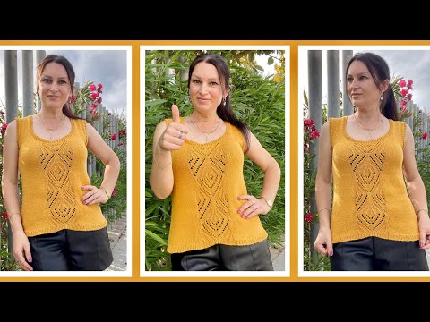 Видео: ЛЕТНИЙ ТОП ,,АМАРАНТ,, МК на узор Часть 1.