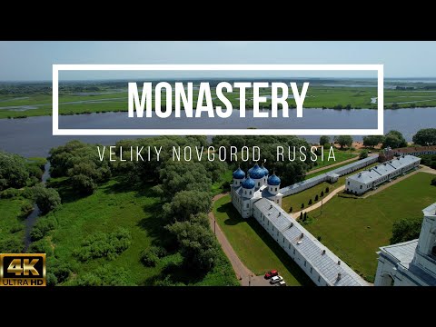 Видео: Monastery, Velikiy Novgorod | Монастыри, Великий Новгород | DJI Air 2S