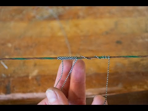 Видео: Как натянуть тетиву для лука — крупный план