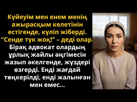 Видео: ажырасам дегенімде олар күлді, бірақ жазба бәрін төңкеріп жіберді | әсерлі қазақша әңгіме