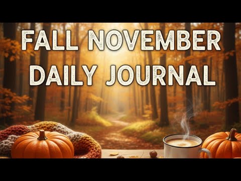 Видео: Очень просто (и недорого) сделать ежедневник-журнал за ноябрь!