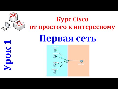 Видео: Урок 1 Cisco Packet Tracer. Создаем первую сеть с использованием маршрутизатора