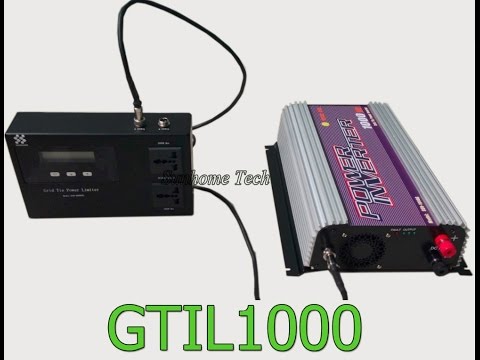 Видео: Грид инвертор с ограничителем, лимитером -Обзор. Grid tie inverter with limiter